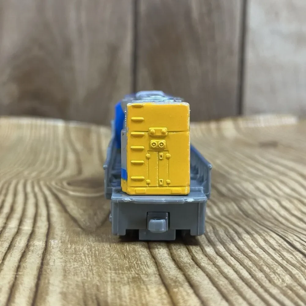 NY & Atlantic Freight Locomotive Toy Train #1872 Blue Yellow‎ Diecast Push Train